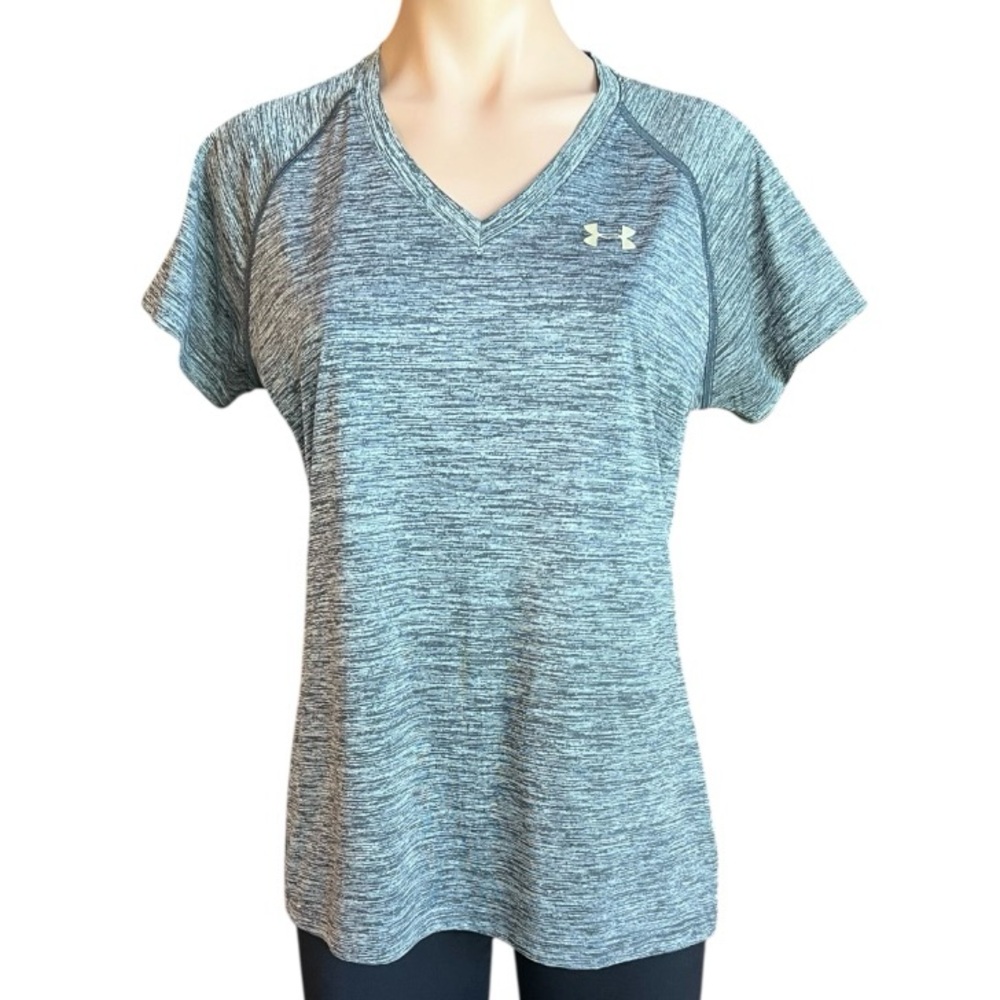 Under Armour Gray Semi-Fitted Short Sleeve Tee M EUC